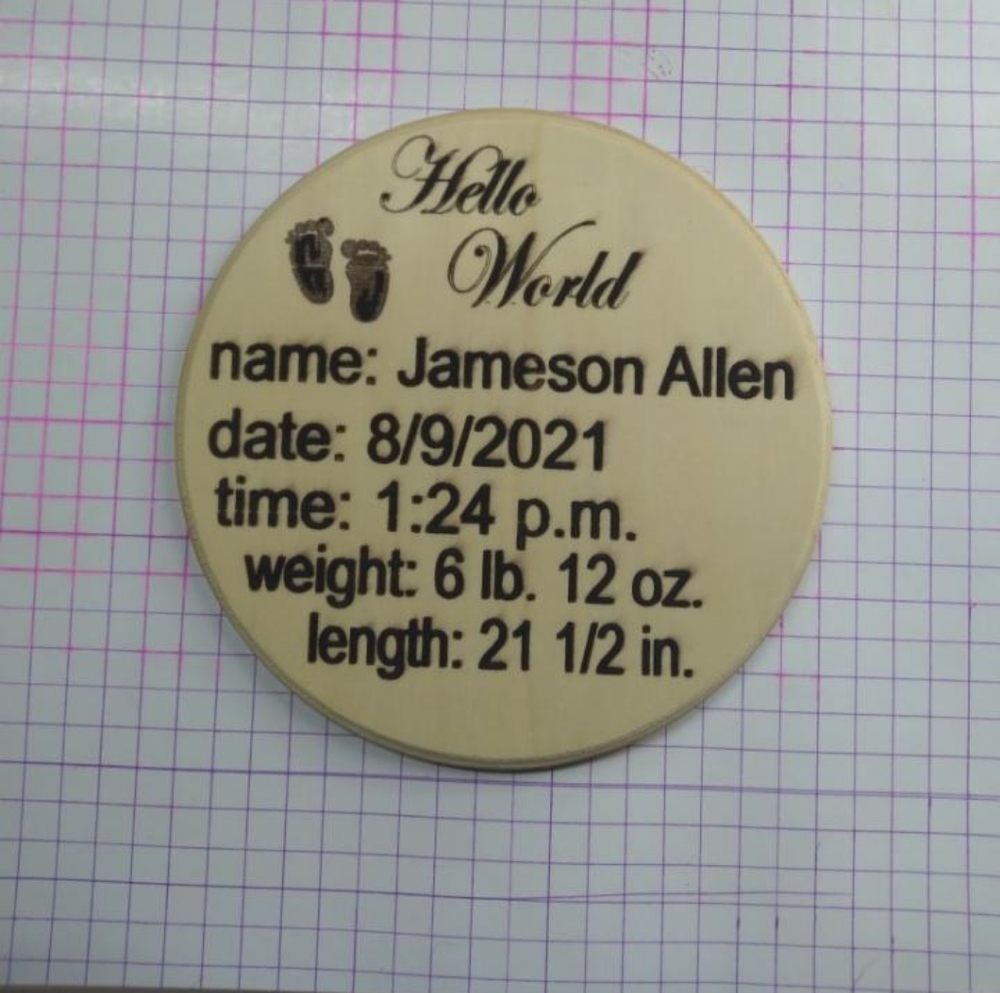 Personalized Birth Announcement